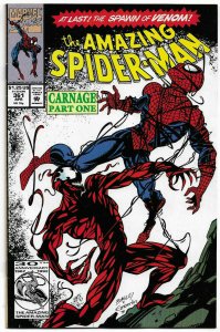 AMAZING SPIDER-MAN#361 VF/NM 1992 FIRST CARNAGE (FULL) MARVEL COMICS 
