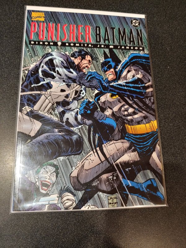 Punisher Batman Deadly Knights 1 Marvel DC 1994 VF NM John Romita Chuck Dixon