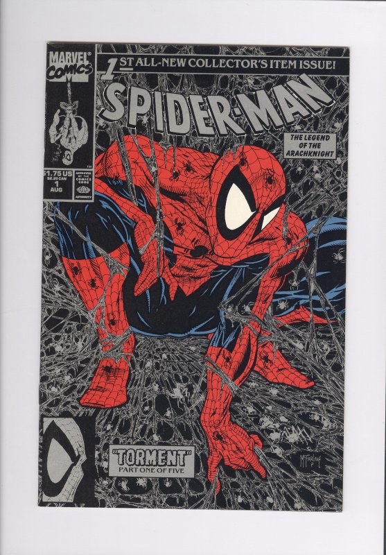 Spiderman   (NM)  Near Mint  (1990)  Silver Edition  Super High Grade