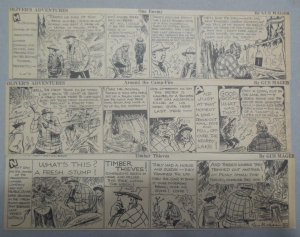 (225) Oliver's Adventures Dailies by Gus Mager from 193? Size: 3.5 x 12 inches