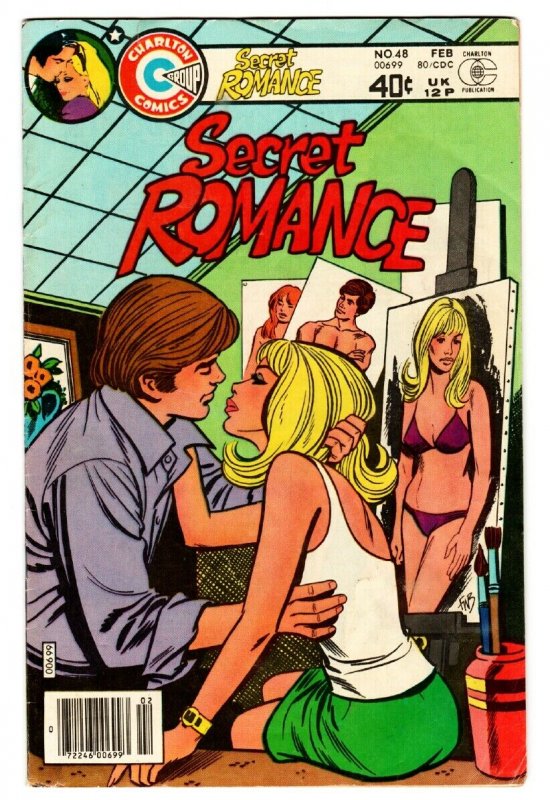 Secret Romance #48 1979-Charlton-bikini girl-spicy cover-end of run issue-fn+