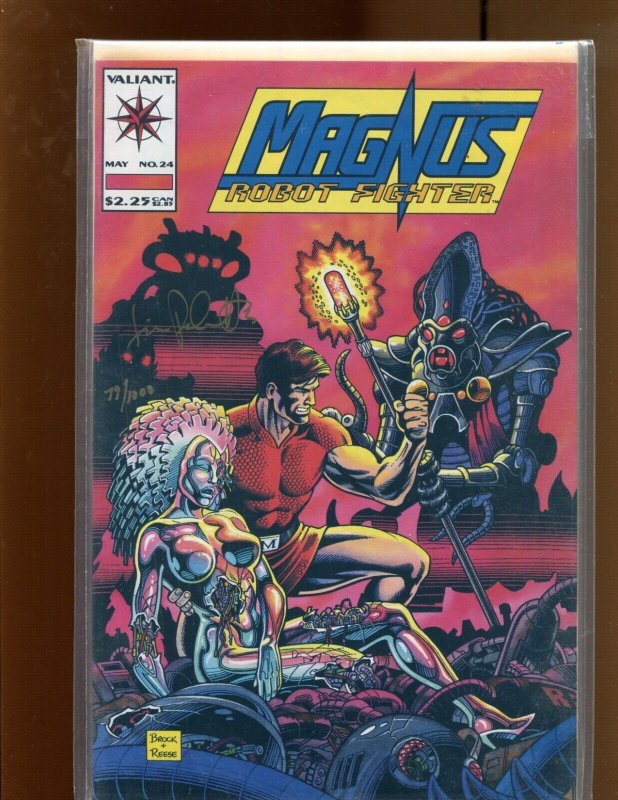 Magnus Robot Fighter #24 - NINE PIECE DUTCH/SIGNED BY PATMATTI! (9.0/9.2) 1993