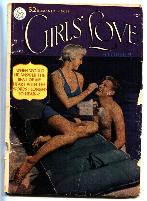 Girls' Love Stories #8 1950-DC romance-outstanding art-rare-photo cover 