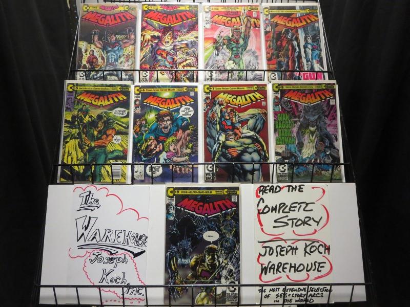 MEGALITH (1989 CO) 1-9  NEAL ADAMS  COMPLETE 1ST SERIES