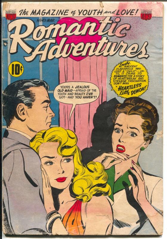 Romantic Adventures #43 1954-ACG-Kenneth landau art-pre-code-FR