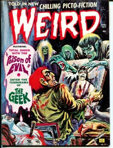 Weird Vol. 7 #3-1973-Eerie Pubs-violent horror-bondage torture-dismemberment-VF