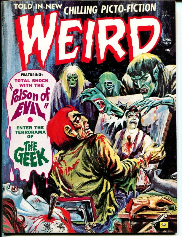 Weird Vol. 7 #3-1973-Eerie Pubs-violent horror-bondage torture-dismemberment-VF