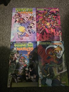 Teenage Mutant Ninja Turtles X Naruto 1:50 Variant Set TMNT 1-4 NM
