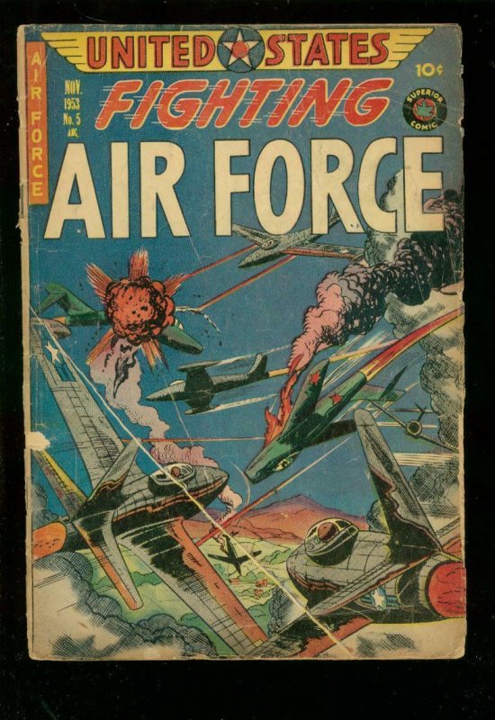 UNITED STATES FIGHTING AIR FORCE COMICS #5 1953-COMMIES G/VG