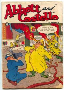 Abbott and Costello #13 1951- Fireman cover- Golden Age comic G 