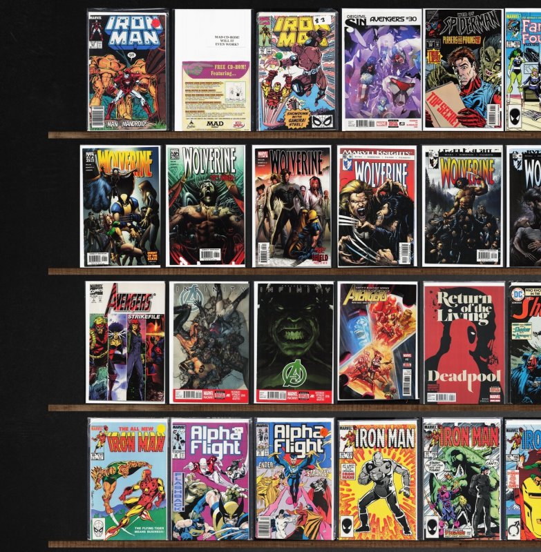 Huge Lot 140+ Comics with Iron Man, Uncanny X-Force, Captain America & More!