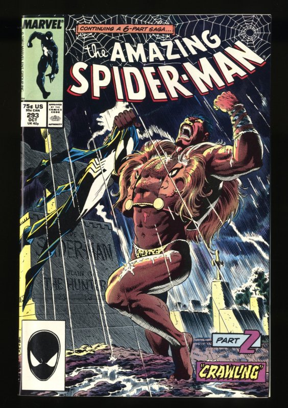 Amazing Spider-Man #293 NM 9.4 Kraven's Last Hunt Part 2!