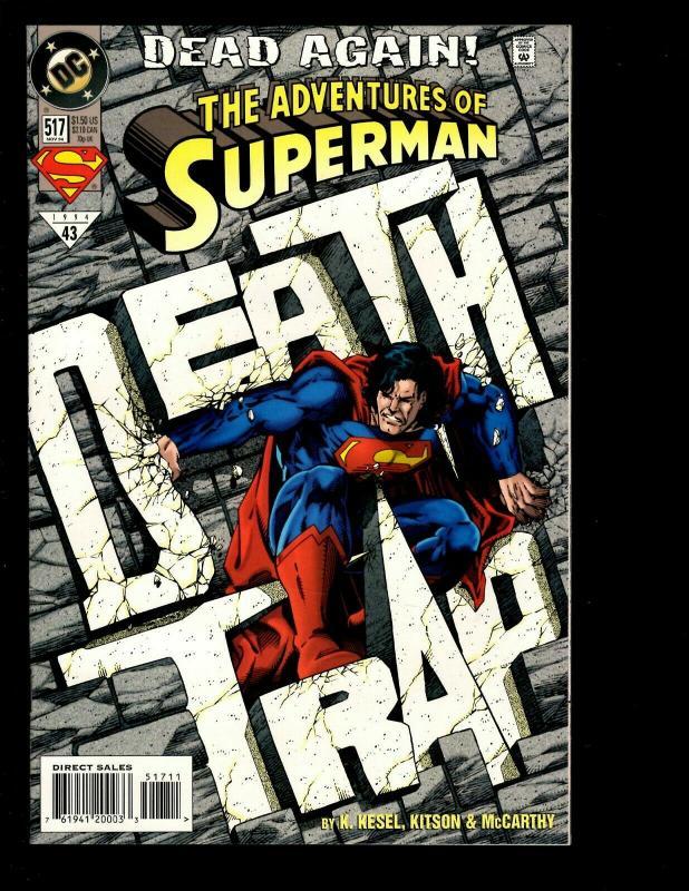 10 Adventures of Superman DC Comics 510 511 512 513 514 515 516 517 517 519 JF16