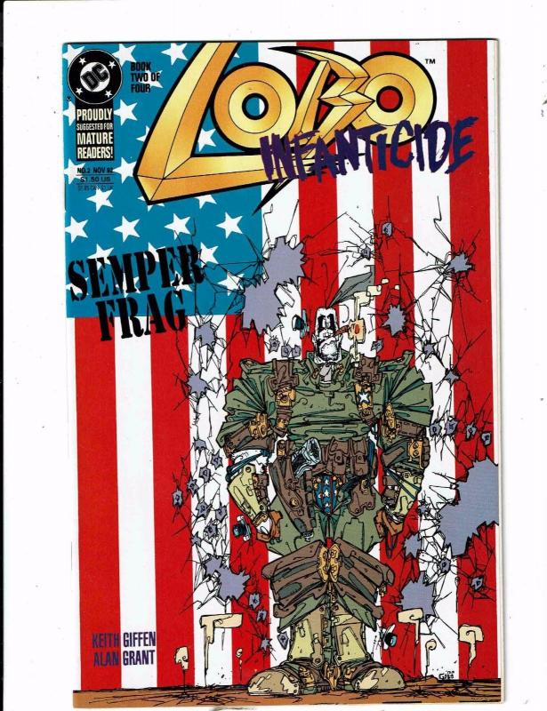 Lot Of 3 Lobo DC Comics Unamerican Gladiators & Infanticide # 2 + # 1 93' J151