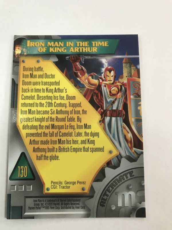 IRON MAN #130 card : Marvel Metal 1995 Fleer Chromium; NM/M X-men, base