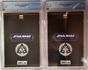 ?~MARVEL~STAR WARS:THE HIGH REPUBLIC #2~?~KIRKHAM 2X VARIANT SET~?~CGC 9.8~?
