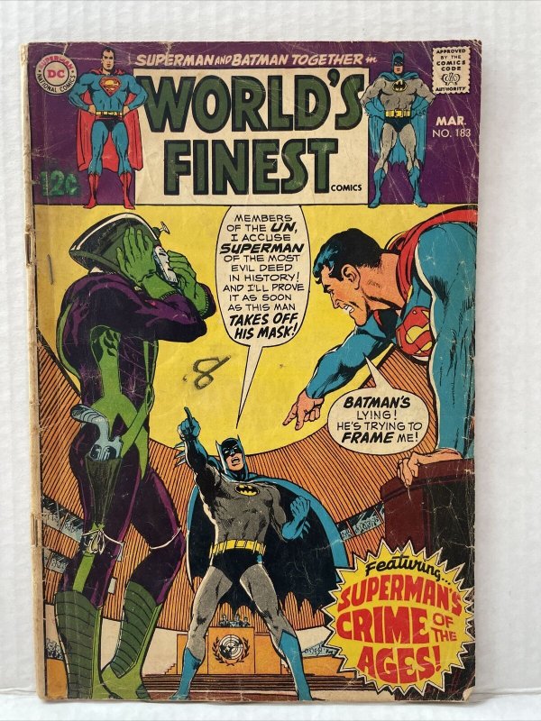 World's Finest #183 READER 