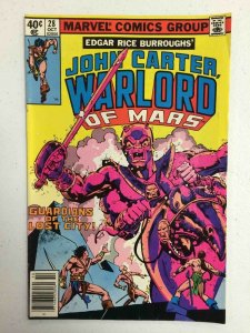 John Carter Warlord of Mars #28 Comic Book Marvel 1979