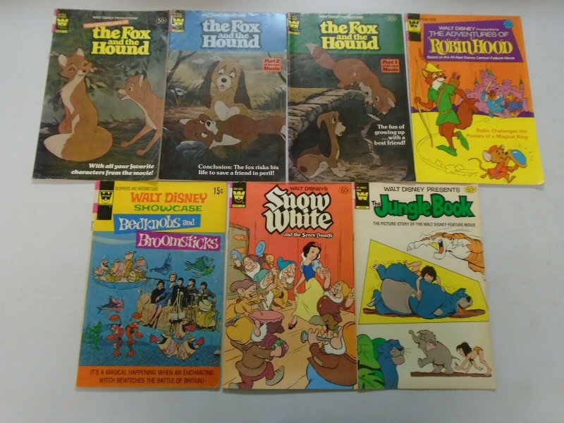 Bronze age Disney movie comic lot 13 different issues 4.0 VG or better (Whitman)