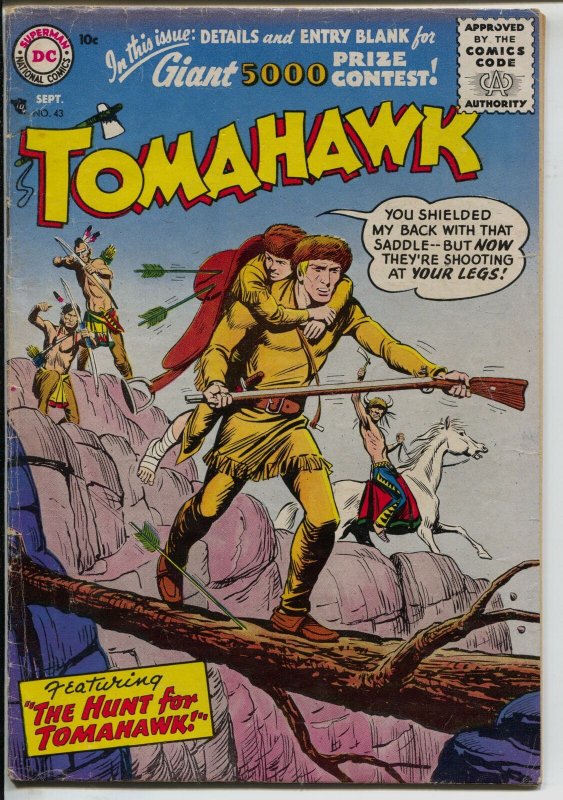 Tomahawk #43 1956-DC-Return of Lord Shilling-key issue-VG+ 