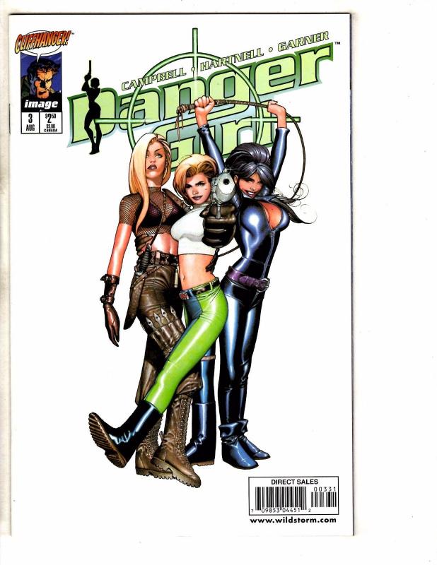 Lot Of 4 Danger Girl Image Comic Books # 2 3 (3) J Scott Campbell Variants J258