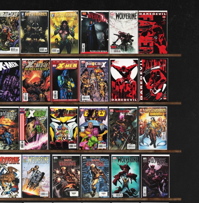 Huge Lot 150+ Comics with Wolverine, Wolverine: First Class, Exiles & More!