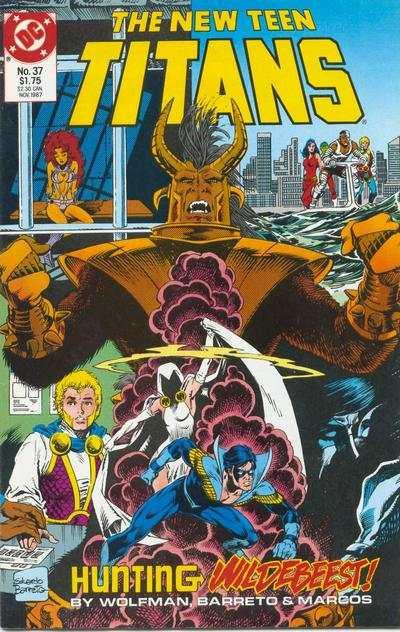 New Teen Titans (1984 series) #37, NM (Stock photo)