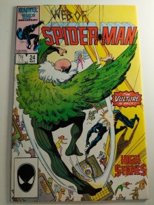 Web of Spider-Man #24 VF- 2nd Cameo App of Eddie Brock Marvel Comics C1B