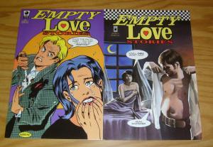 Empty Love Stories #1-2 VF/NM complete series - alex ross - mike allred SLG set