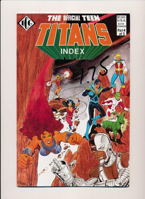 Eclipse Comics TEEN TITANS INDEX #1-#4  VERY FINE/NEAR MINT (HX678) 