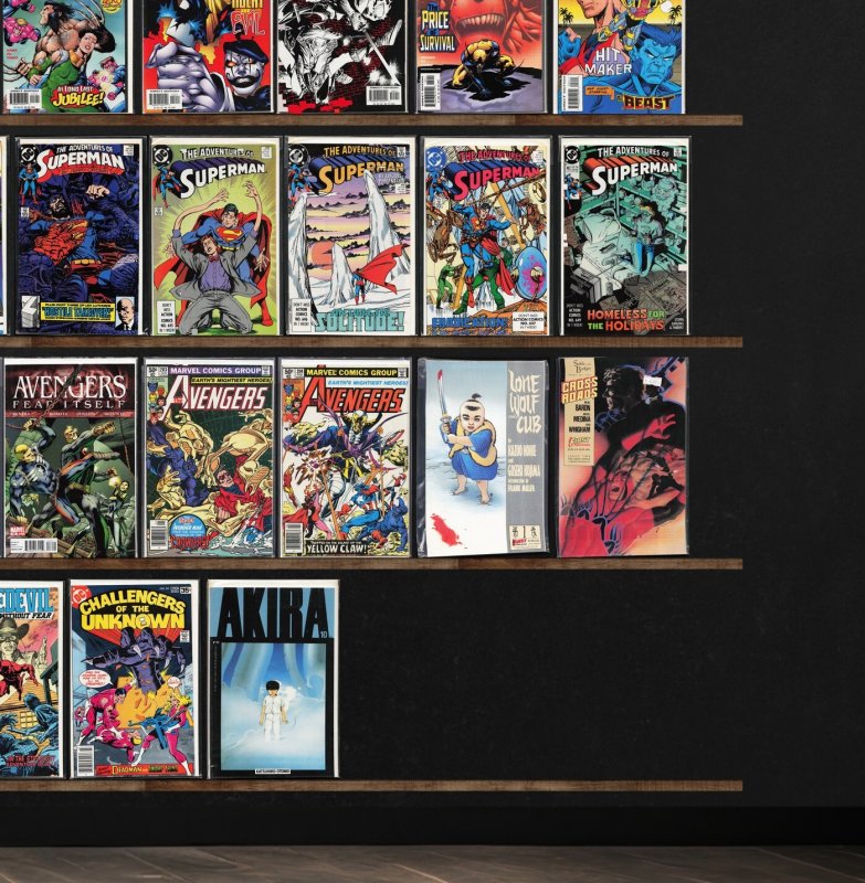 Huge Lot 130+ Comics with Adventures Of Superman, Wolverine & More!