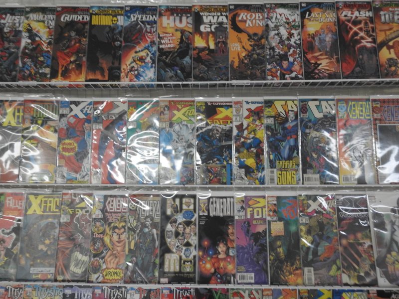 Huge Lot 130+ Comics W/ Justice League, X-Factor,  Cable+ Avg Fine+ Condition!!