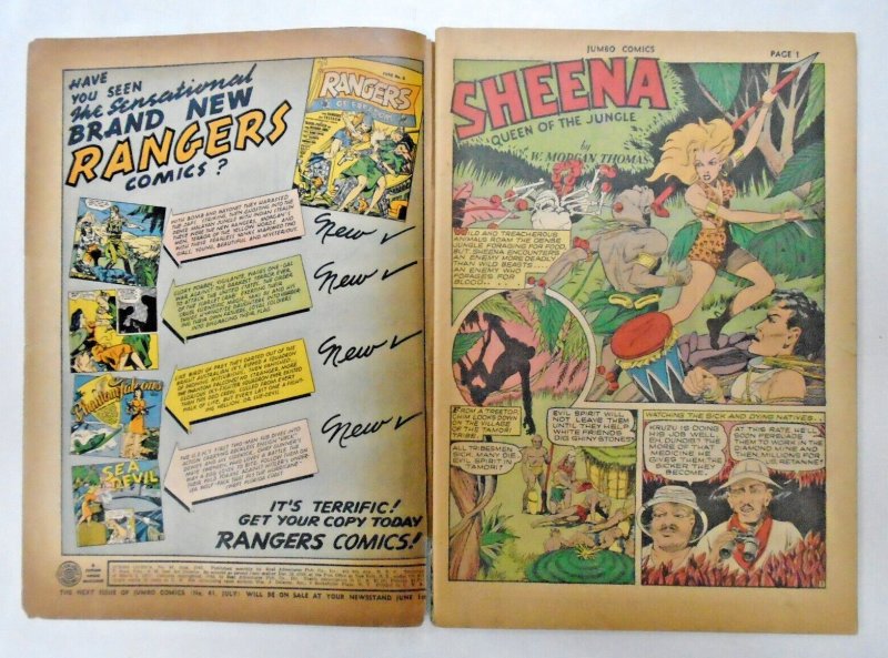 Jumbo Comics (1947, Fiction House) #40vgf