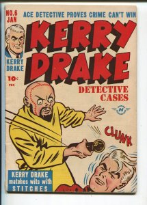 Kerry Drake Detective #6 194-Harvey-Stitches-Bob Powell-Lady crime-horror-VG/FN