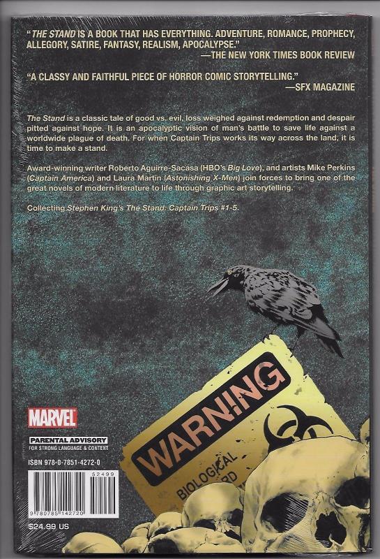 Stephen King The Stand Captain Trips Vol 1 Hardcover (Marvel) - New/Sealed!