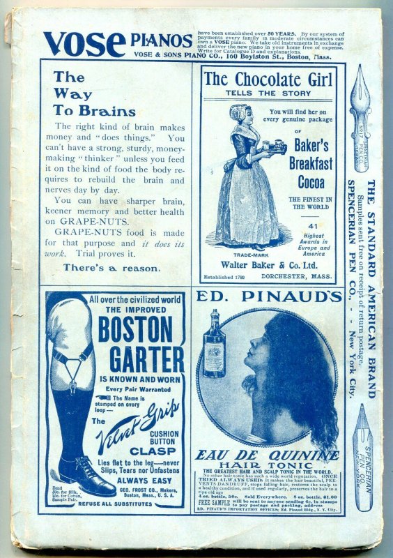 Strand Magazine Pulp November 1904- Sarah Bernhardt- Thanksgiving cover VG