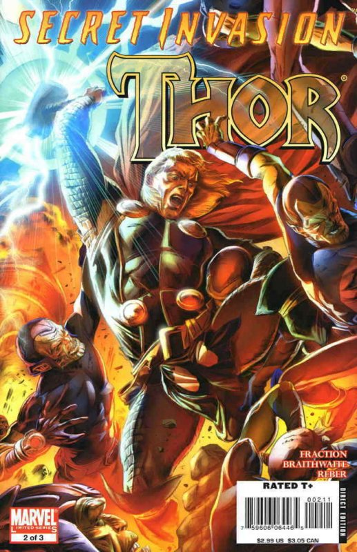 Secret Invasion: Thor #2 VF/NM; Marvel | save on shipping - details inside