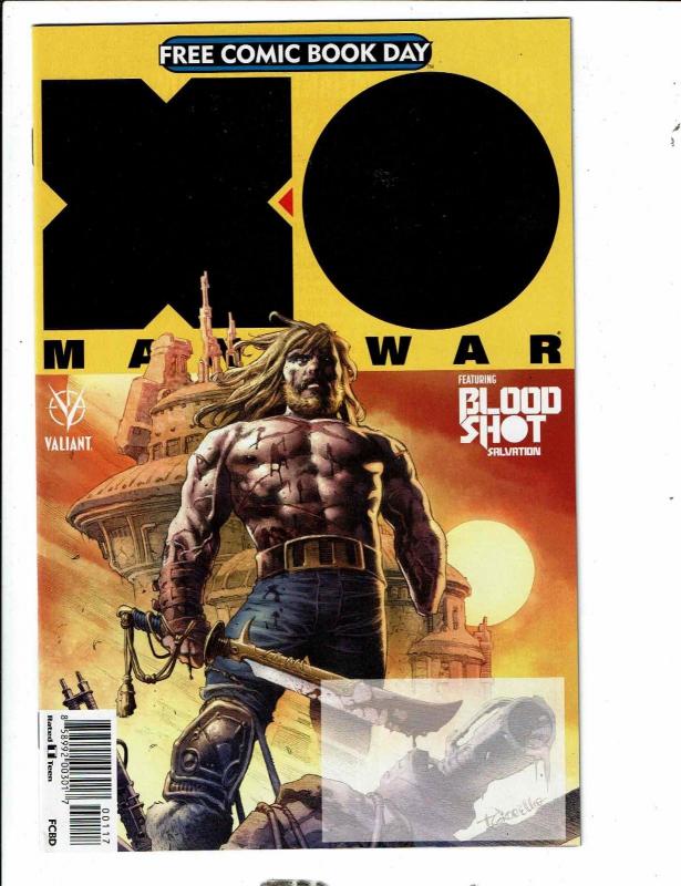 Lot Of 7 X-O Manowar Valiant Comics # 0 14 15 21 1 + FCBD # 1 (2) MK9 