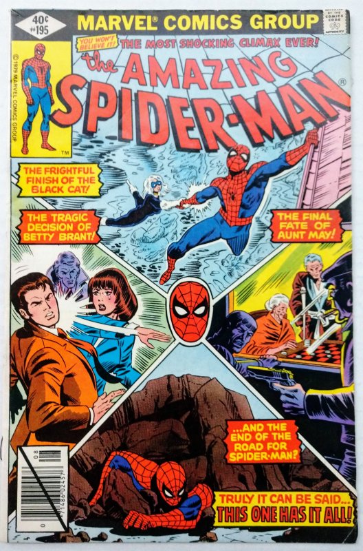 The Amazing Spider-Man #195 (VF+, 1979), RARE DIRECT VERSION