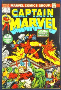 CAPTAIN MARVEL #27 VF 1st Full Appearance of Starfox (Eros) 1973 Eternals 