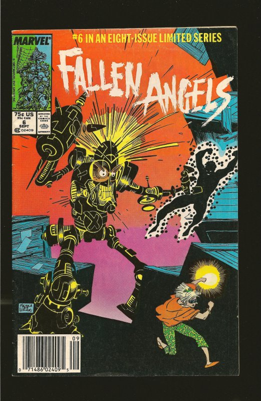 Marvel Comics Fallen Angels #6 September (1987)