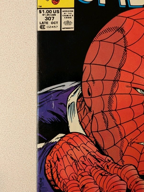 AMAZING SPIDER-MAN 307 MID-GRADE NEWSSTAND COPY TODD MCFARLANE CHAMELEON