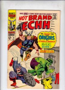 Not Brand Echh #3 (Oct-67) FN/VF Mid-High-Grade Thor, Hulk, Captain America