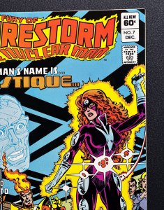 The Fury of Firestorm #7 (1982) Newsstand 1st App of Plastique - VF/NM!