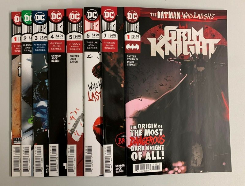 Batman Who Laughs #1-7 + The Grim Knight #1 (DC 2019) Scott Snyder (8.0+)