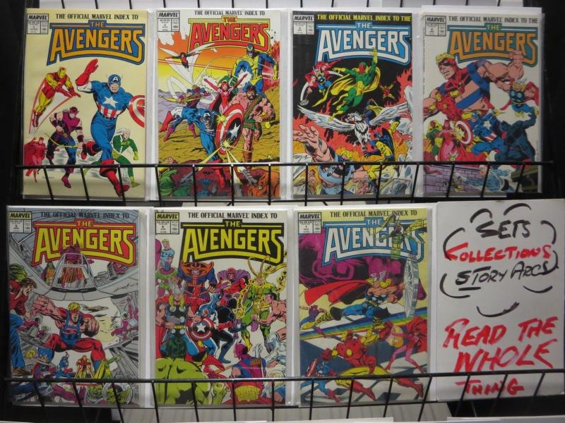 AVENGERS INDEX (1987) 1-7 COMPLETE!