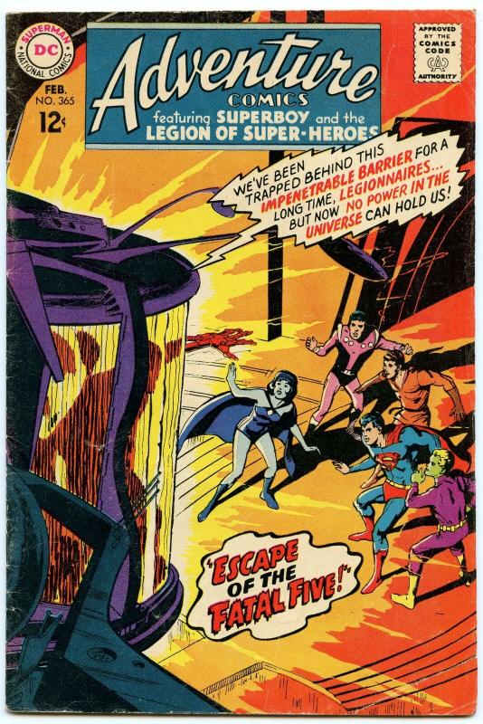 Adventure Comics 365 Feb 1968 VG (4.0)