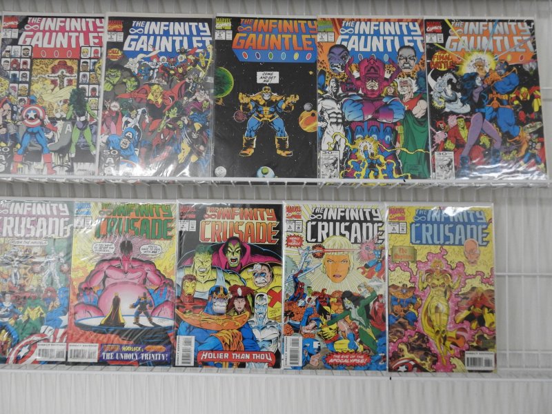 Infinity War, Infinity Gauntlet, & Infinity Crusade Complete Sets!!! Avg VF+ !