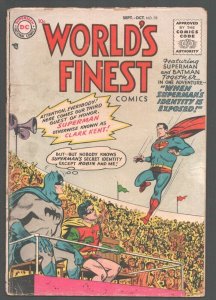 World's Finest #78 1955-DC-Superman secret identity exposed Batman- Superman-...