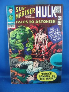 TALES TO ASTONISH 77  F  HULK MARVEL 1966